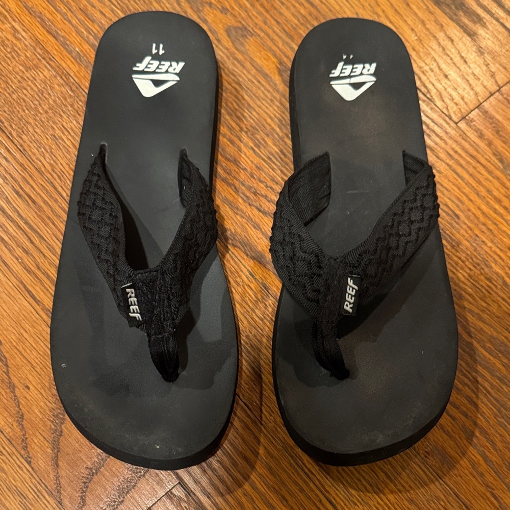 Men’s Reef Classic Black Smoothy Flip-Flops
